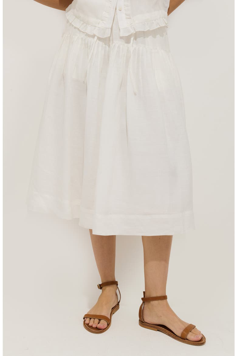 Brittany Ramie Midi Skirt
