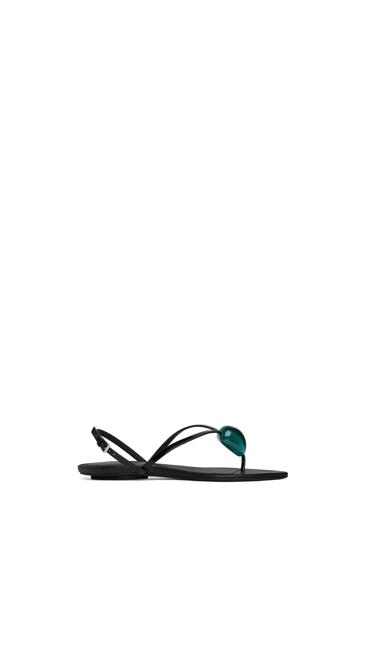 Ala&Iuml;a Flat Jewel Sandals in Patent Leather - 12 (us)