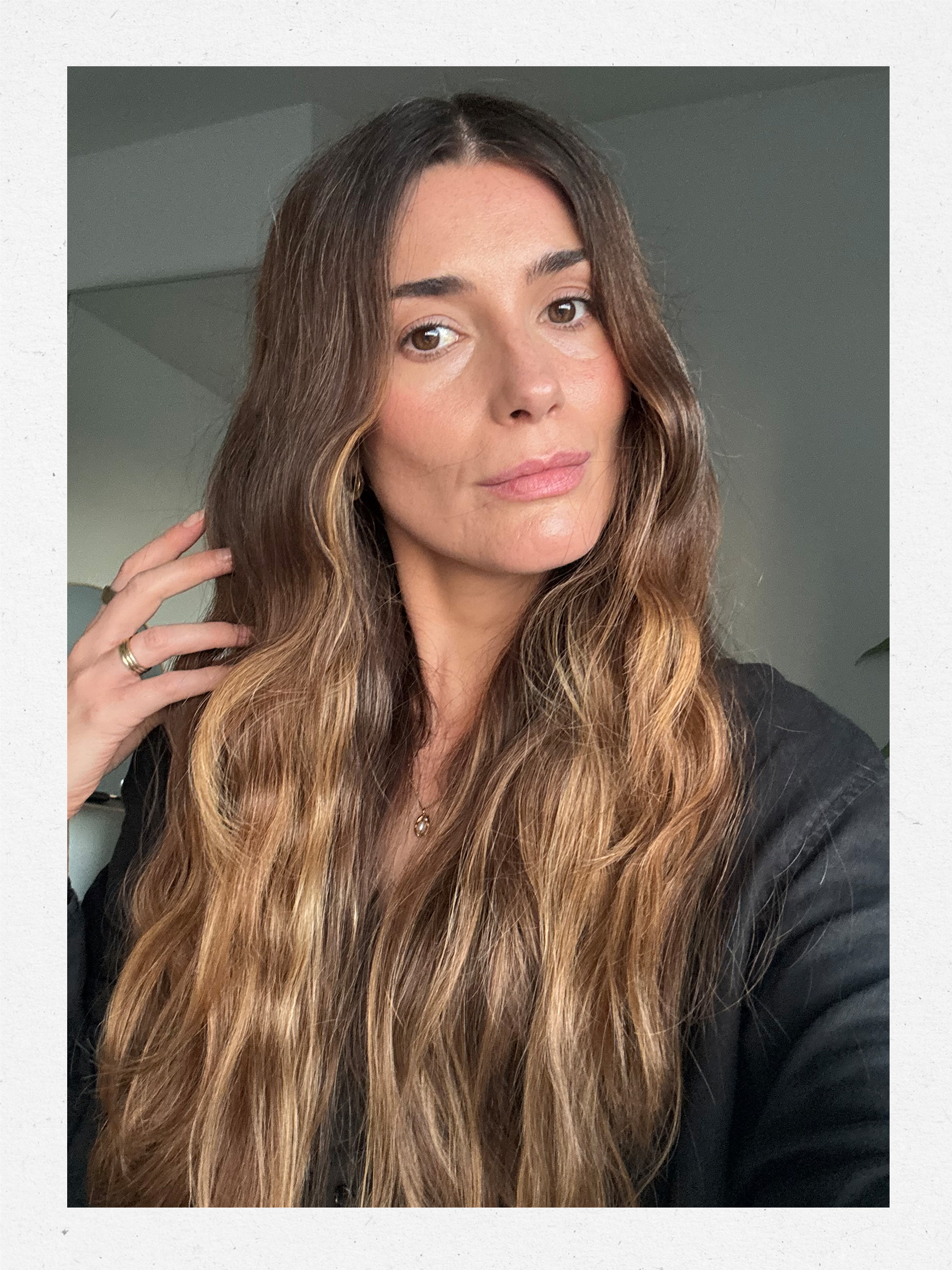 Beauty editor Eleanor Vousden with S-waves hairstyles