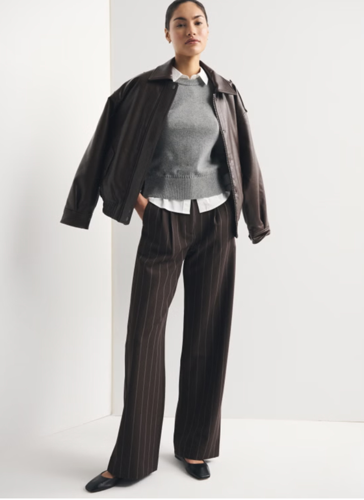 Abercombie and Fitch , Sloane Tailored Wide Leg Pant