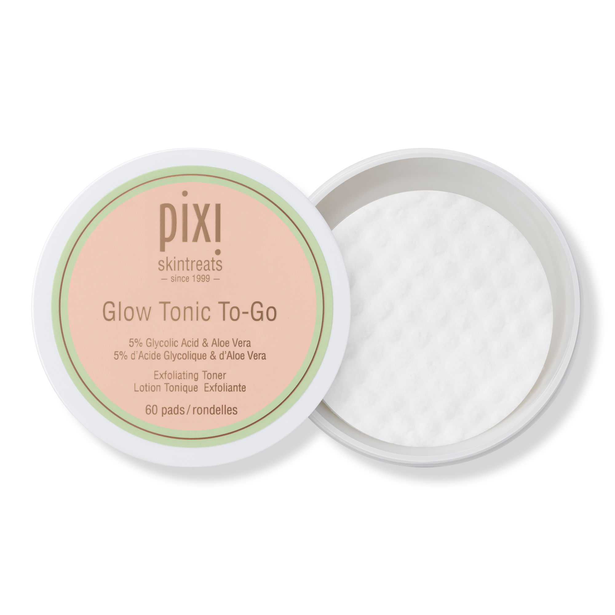 Glow Tonic To-Go 5% Glycolic Acid Exfoliating Toner Pads