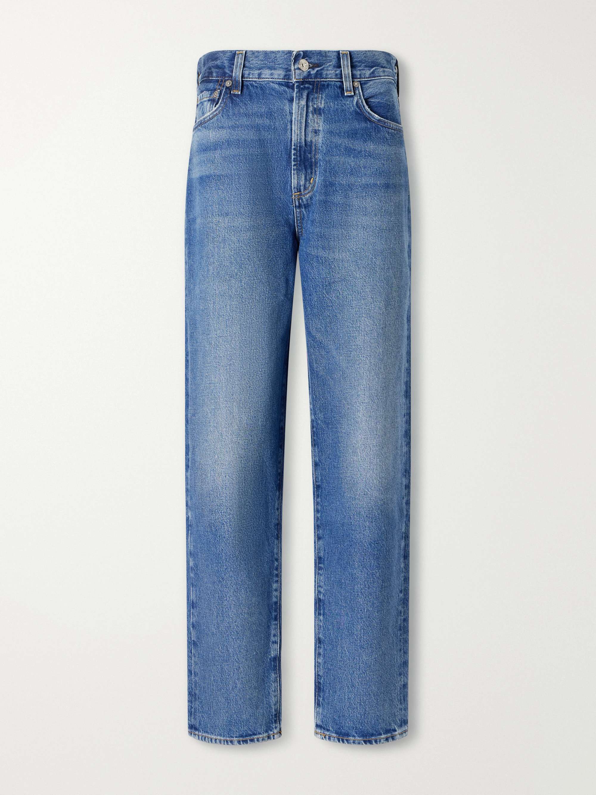 The Taper Jean Mid-Rise Straight-Leg Jeans