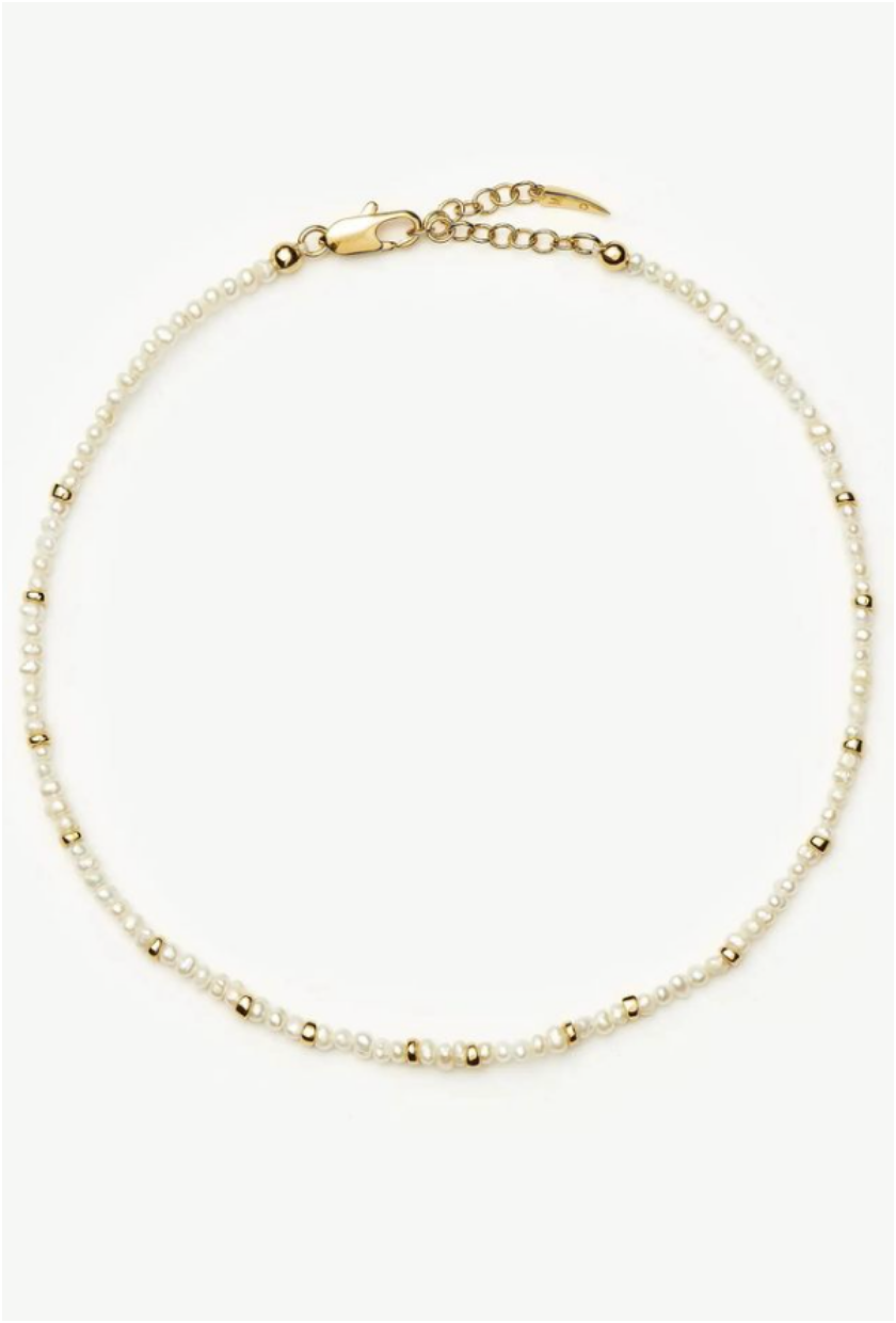 Missoma, Micro Pearl Beaded Anklet