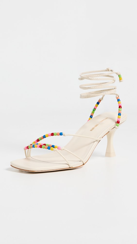 Larroud&eacute; X Ciao Lucia Eloisa Sandals - Calf Skin Ivory