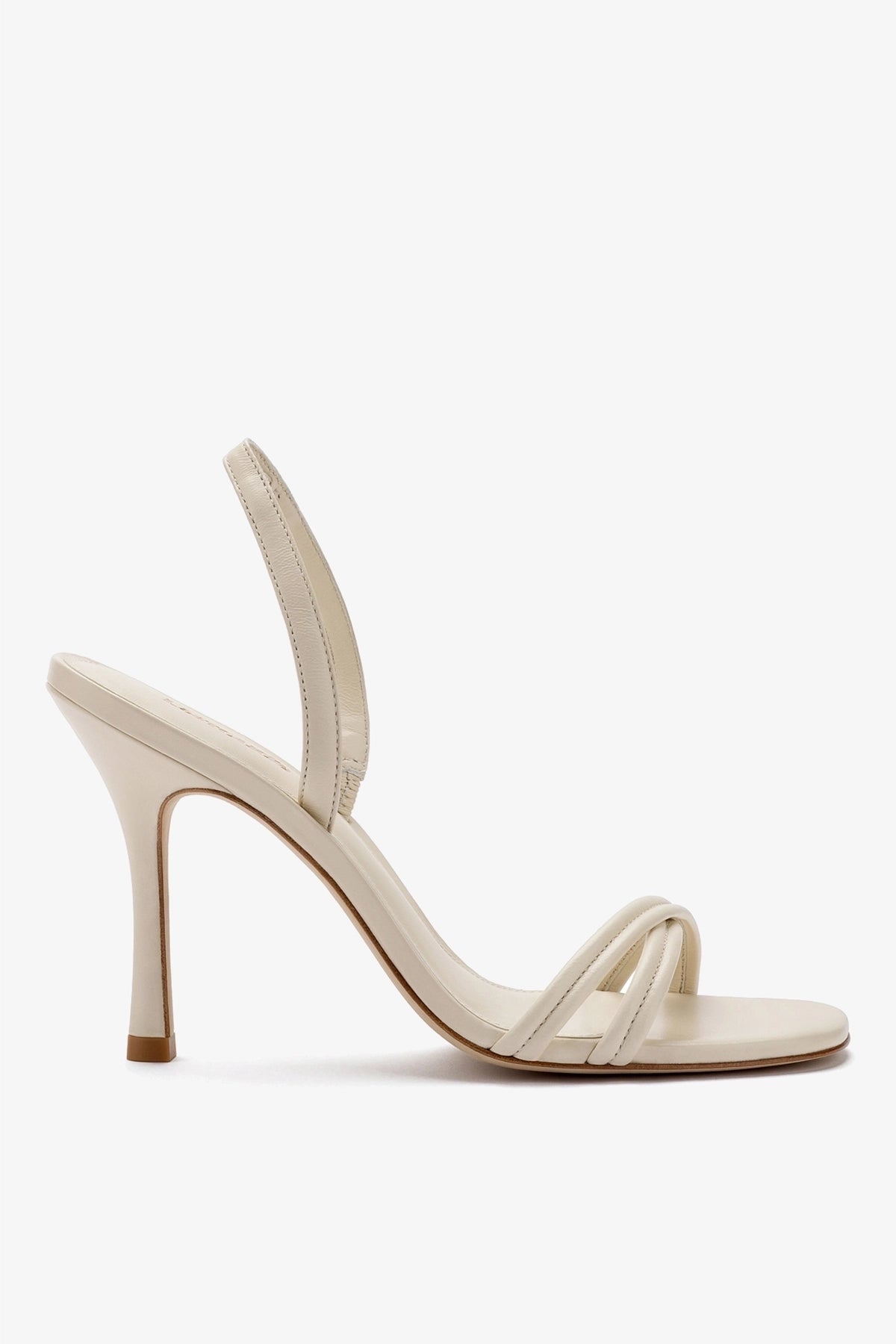 Annie Sandal in Ivory Leather