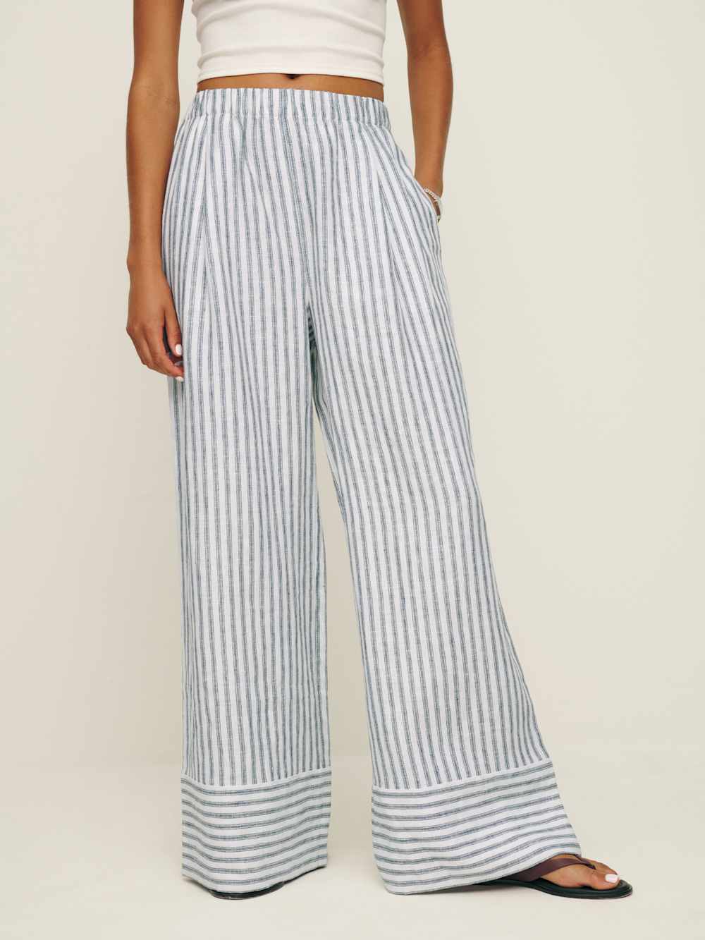 Fernando Linen Wide Leg Pant