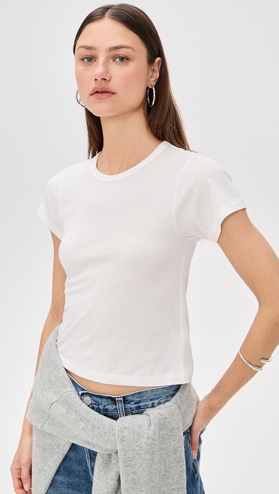 Short Sleeve Baby Tee - Ivory