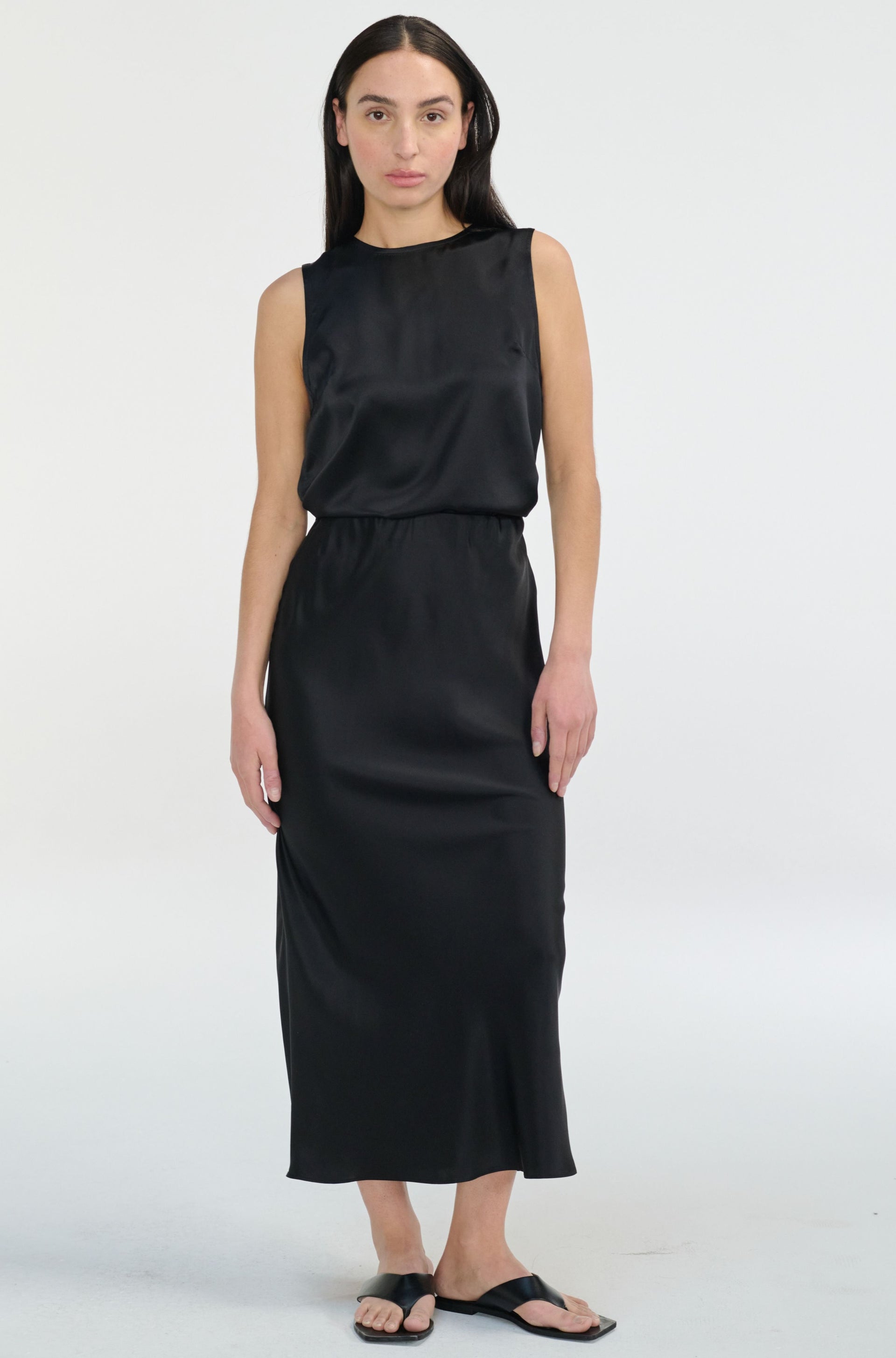 Silk Bias Skirt - Xs / Black