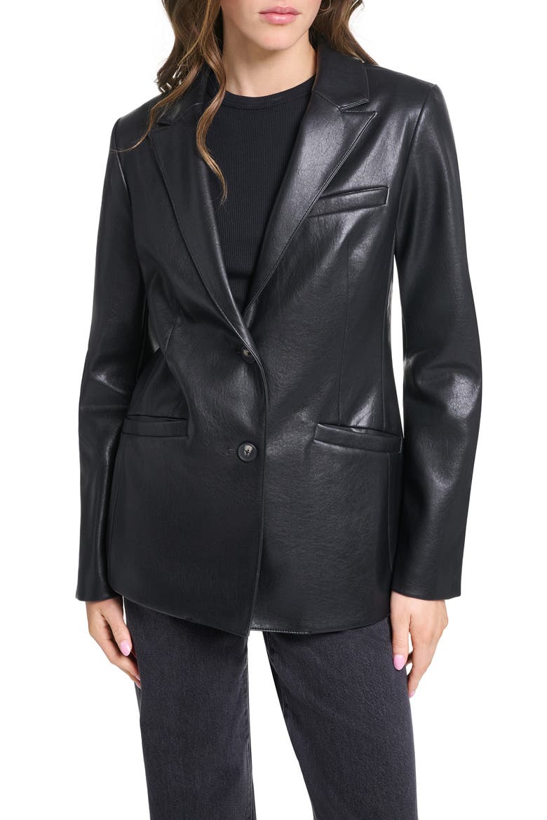 Levi's Faux Leather Blazer