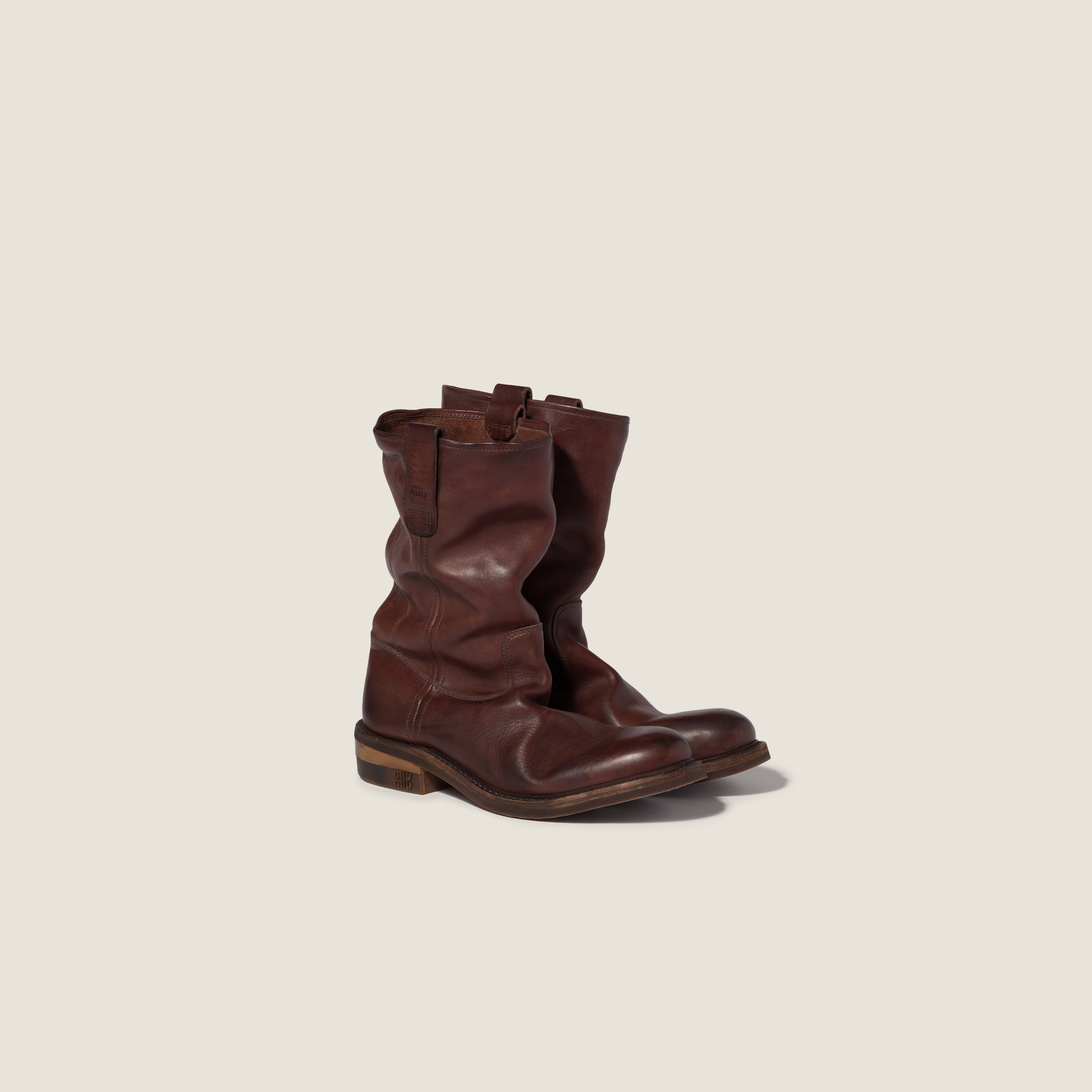 Foule Leather Booties