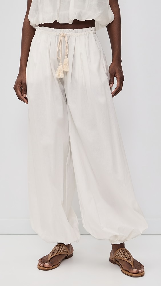 Bazaar Balloon Pants - White