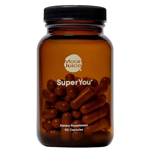 Moon Juice Superyou Ashwagandha Supplements With Rhodiola, Shatavari & Amla - Cortisol Reducer for Energy, Mood, Focus and Stress Support, Vegan, Non-Gmo & 100% Traceable, 60 Capsules, 30 Servings