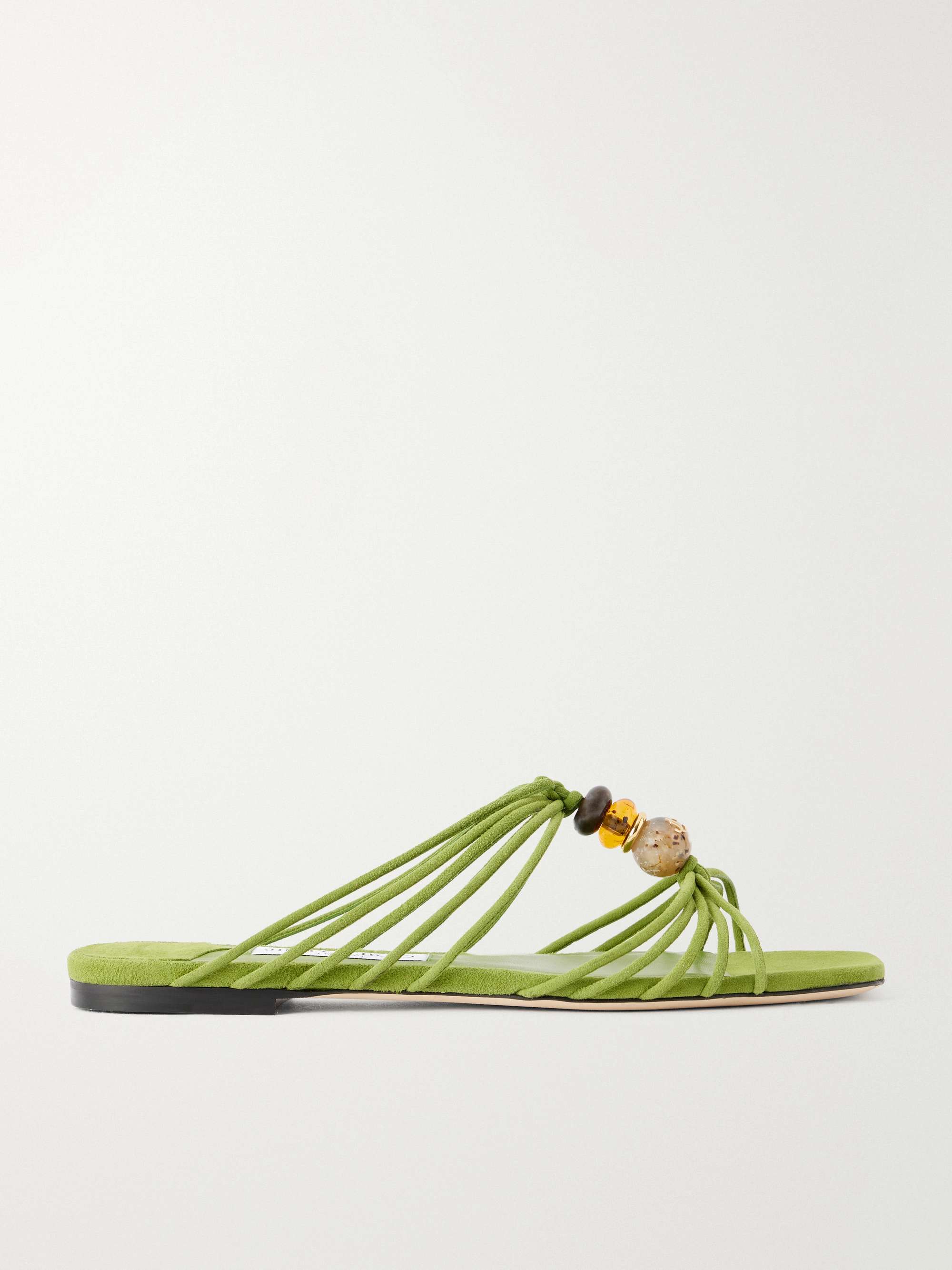 Lova Embellished Suede Sandals