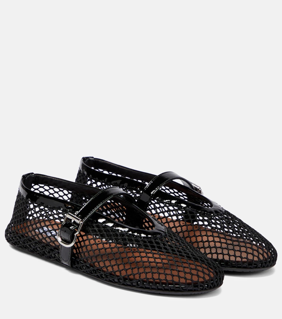ALAÏA, Fishnet ballet flats