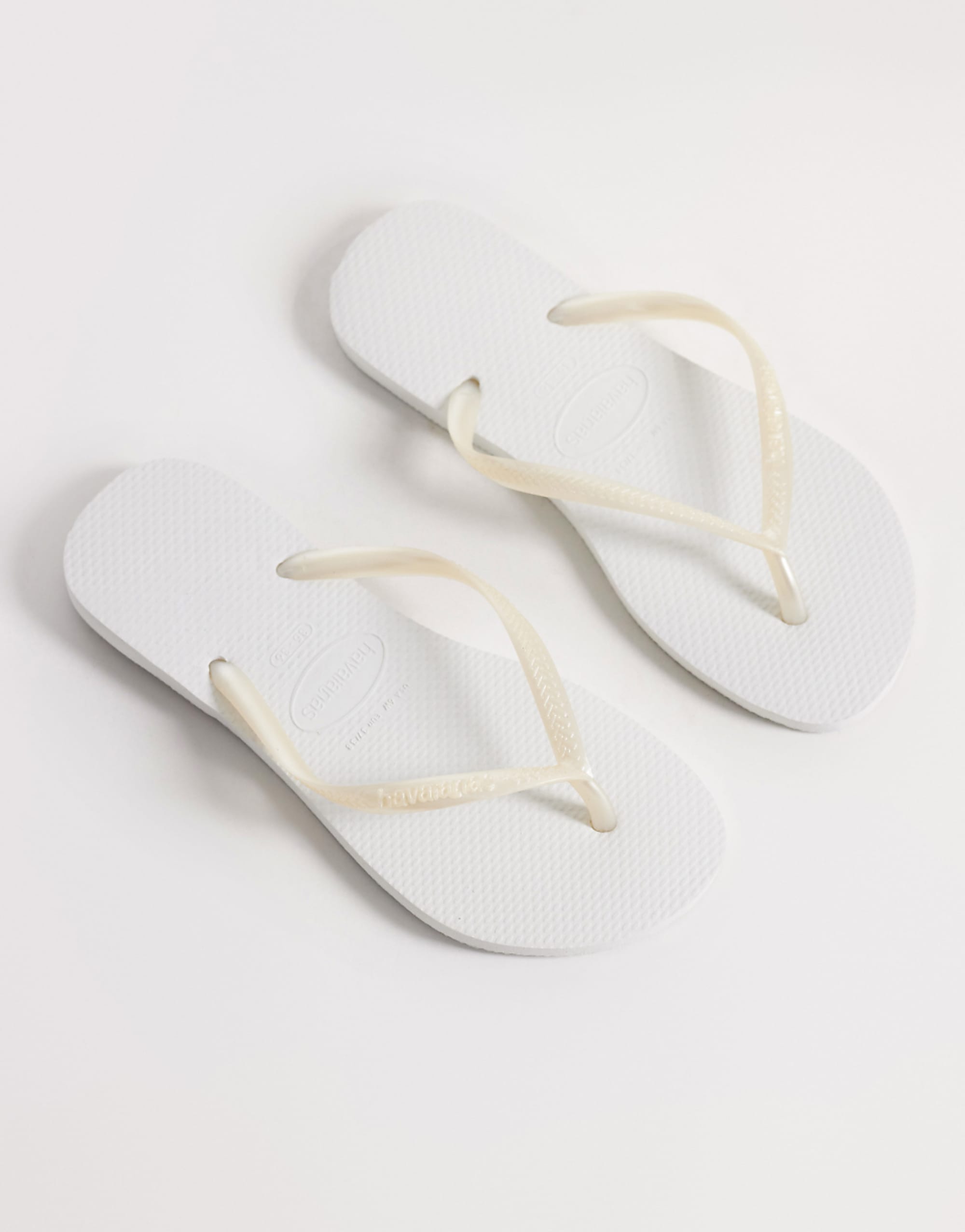 Havaianas Slim Flip Flops in White