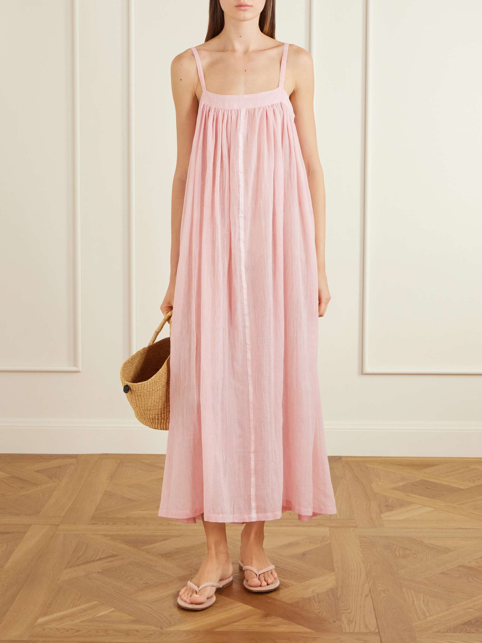 Eda Cotton-Gauze Maxi Dress
