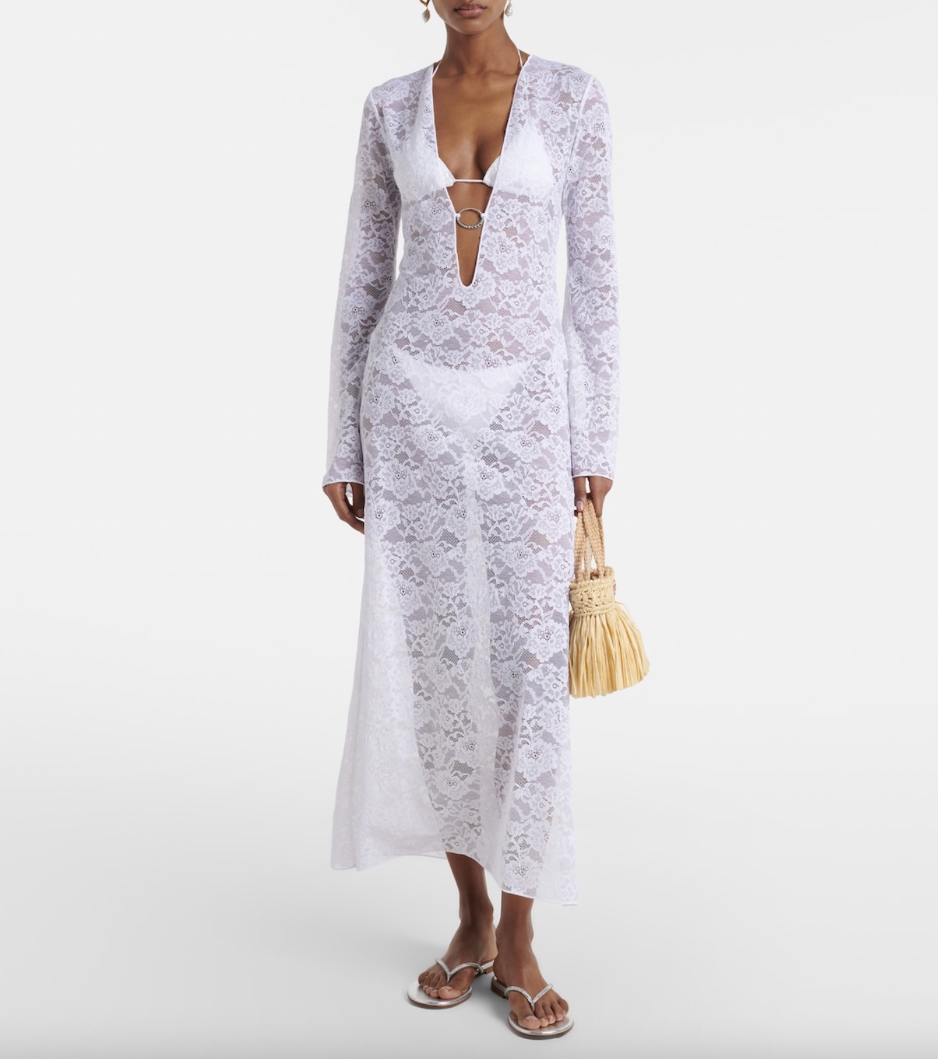Os&eacute;ree white dress