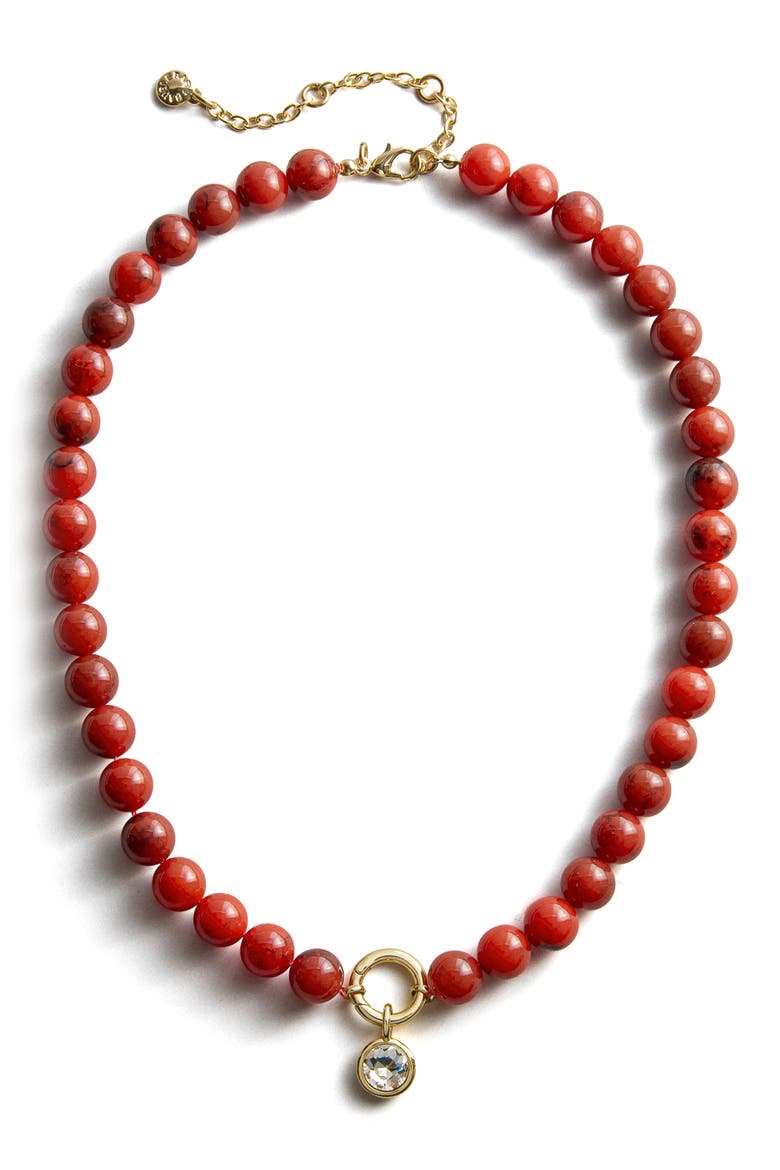 Janette Beaded Pendant Necklace