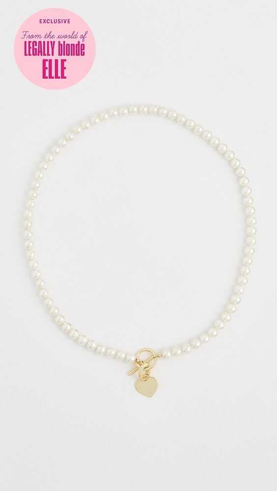 Elle Pearl Necklace - Gold/pearl