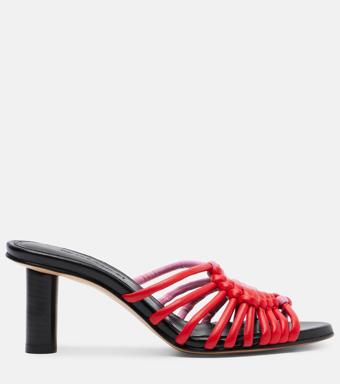 Plot Woven Leather Sandals in Red - Jw Anderson