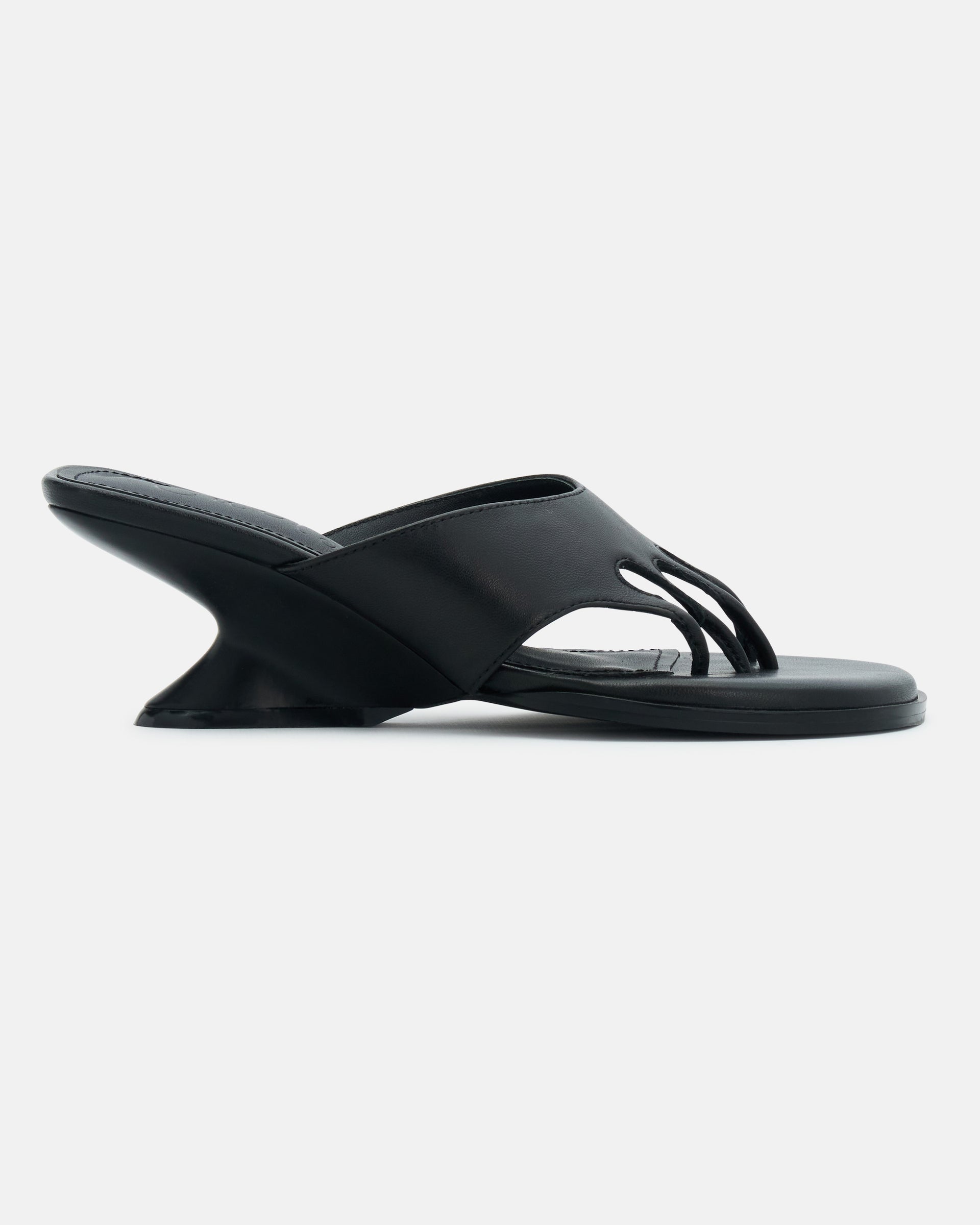 Toe Post Wedge Black - 35