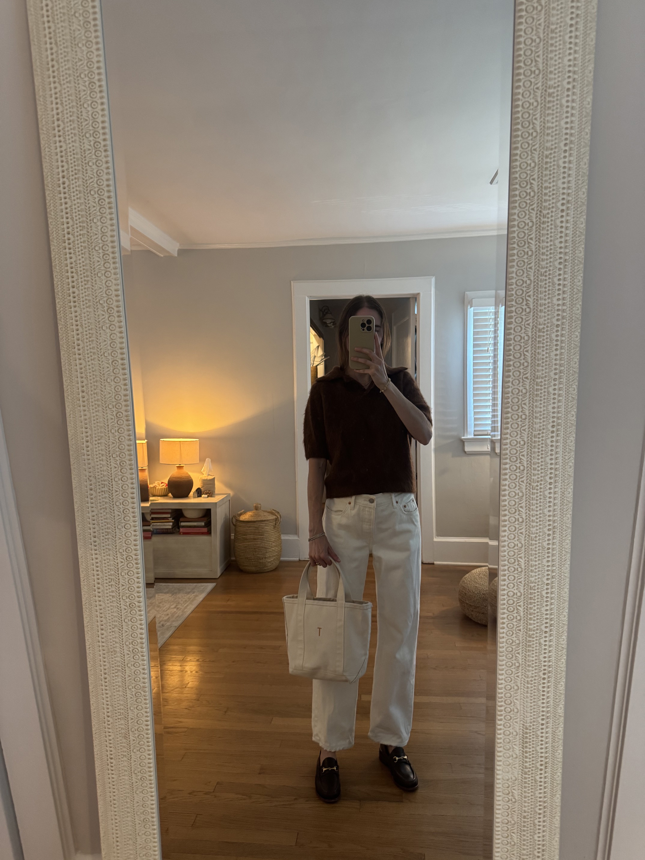 Tessa Faye O'Connell styling a L.L. Bean tote