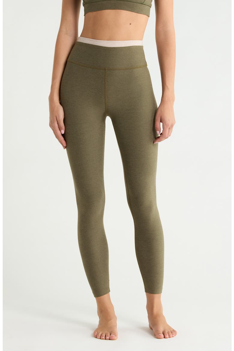 Space Dye High Waist Midi Leggings