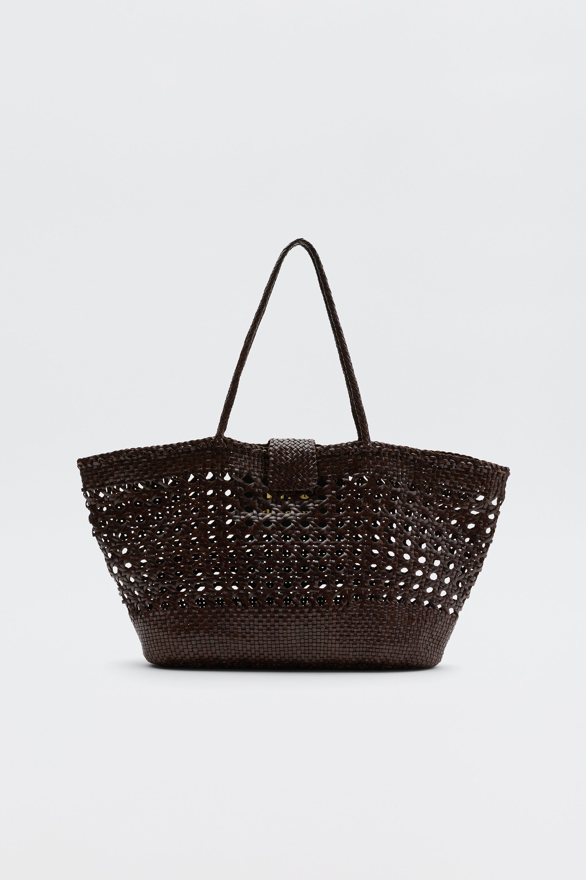 Lucine Leather Bag in Dark Brown