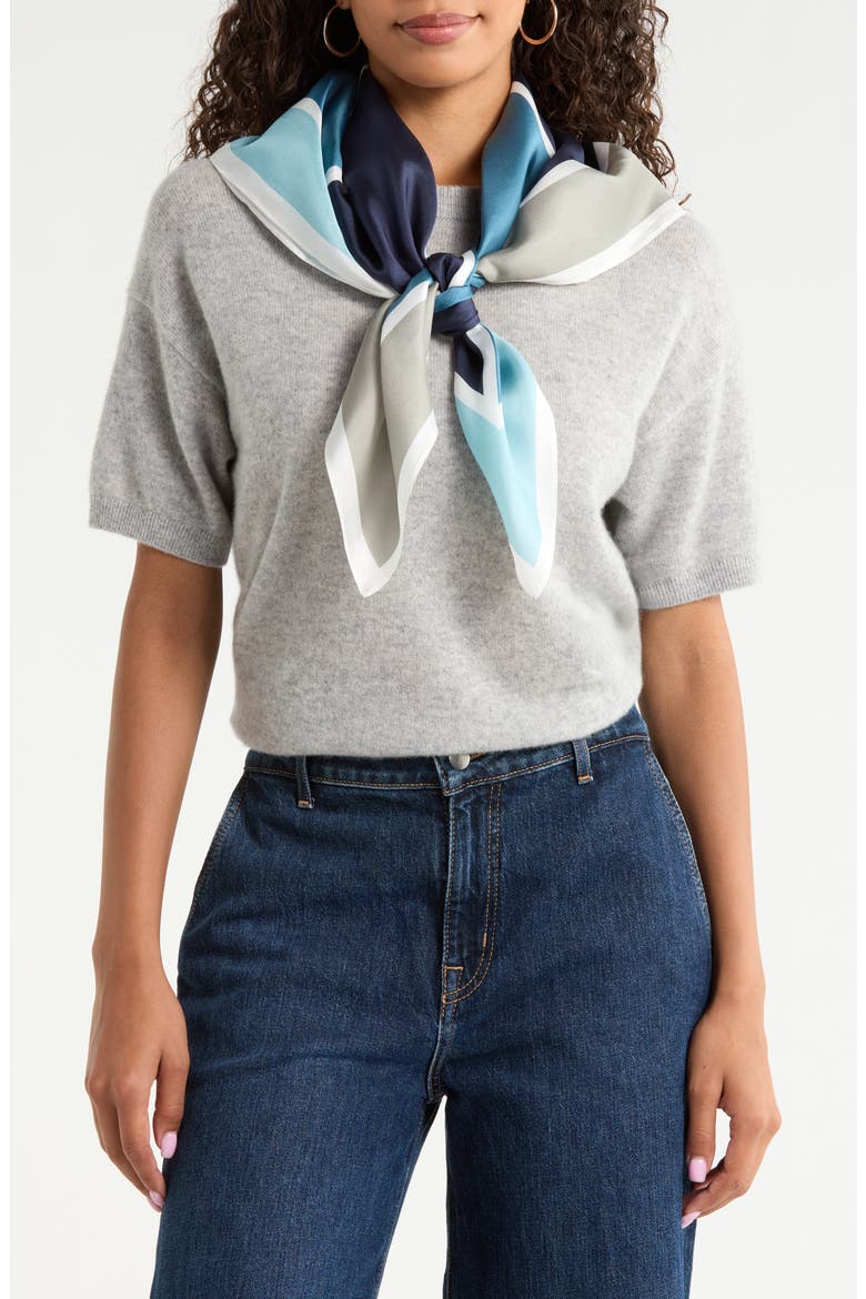 Printed Square Silk Scarf