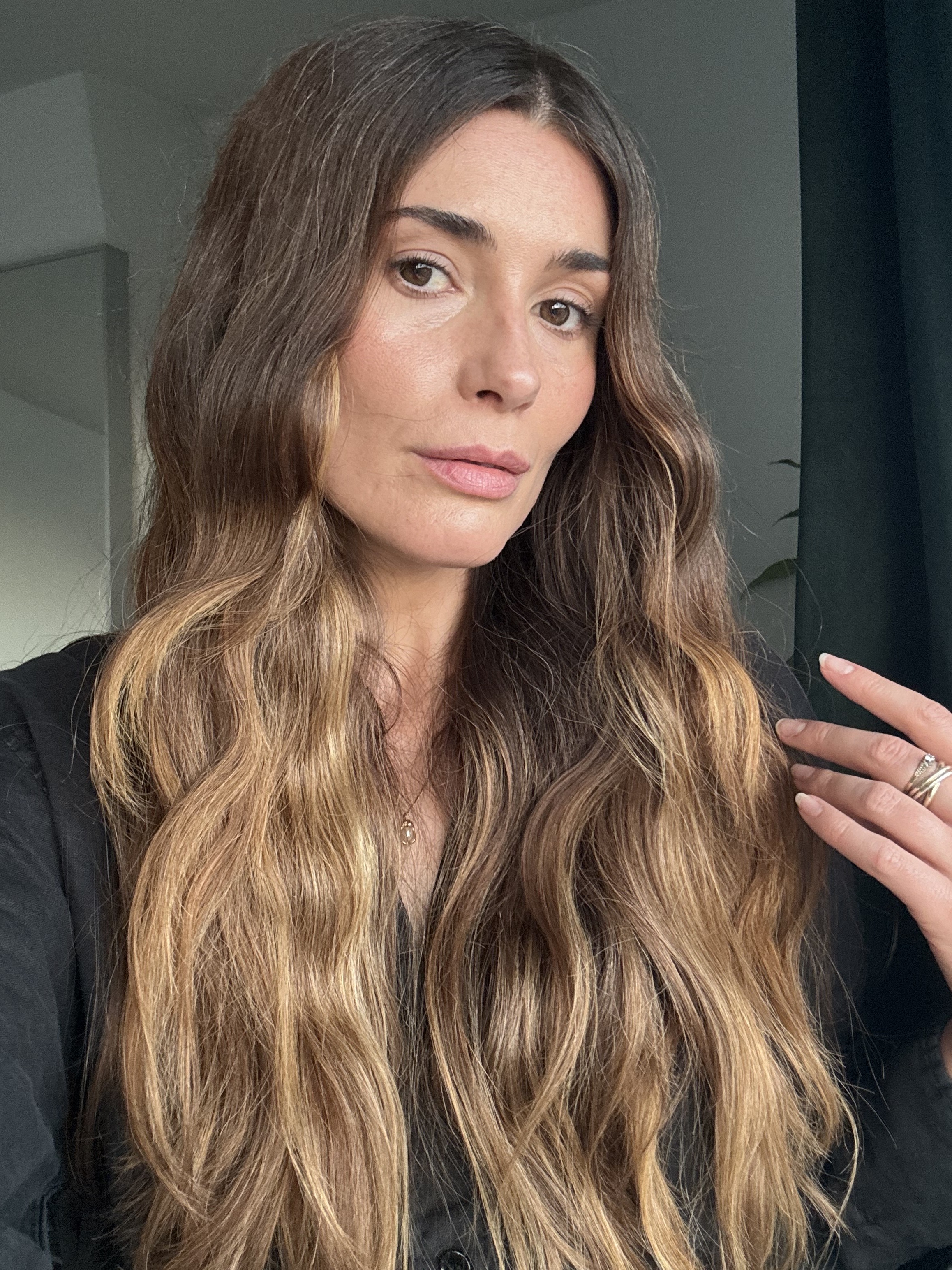 Beauty editor Eleanor Vousden wearing the Lisa Eldridge Skin Tint in shade T7