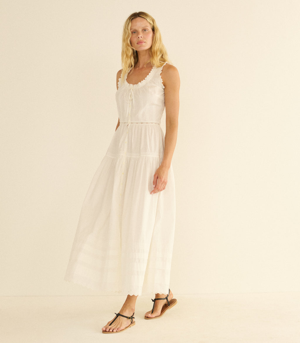 Hortense Dress -- Salt