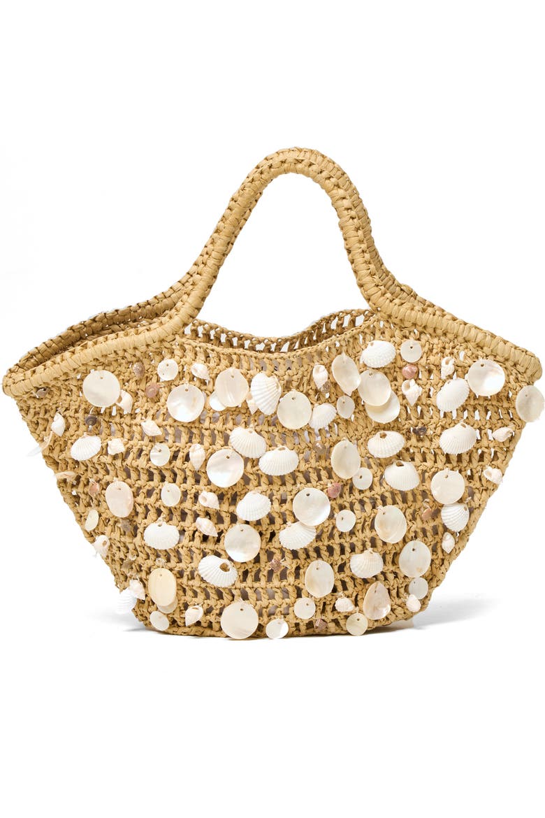 Alba Crochet Raffia Tote