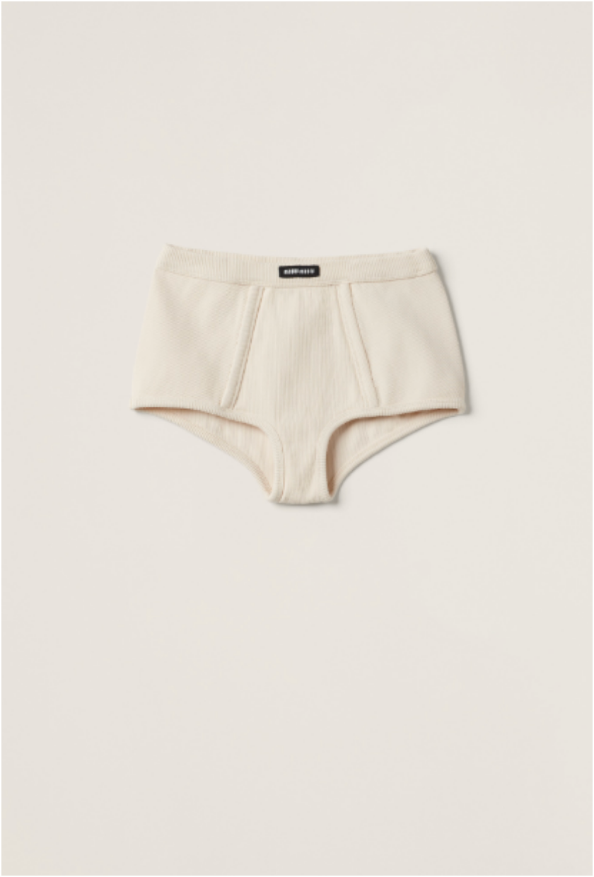 Miu Miu, Garment-Dyed Ribbed Boxer Shorts