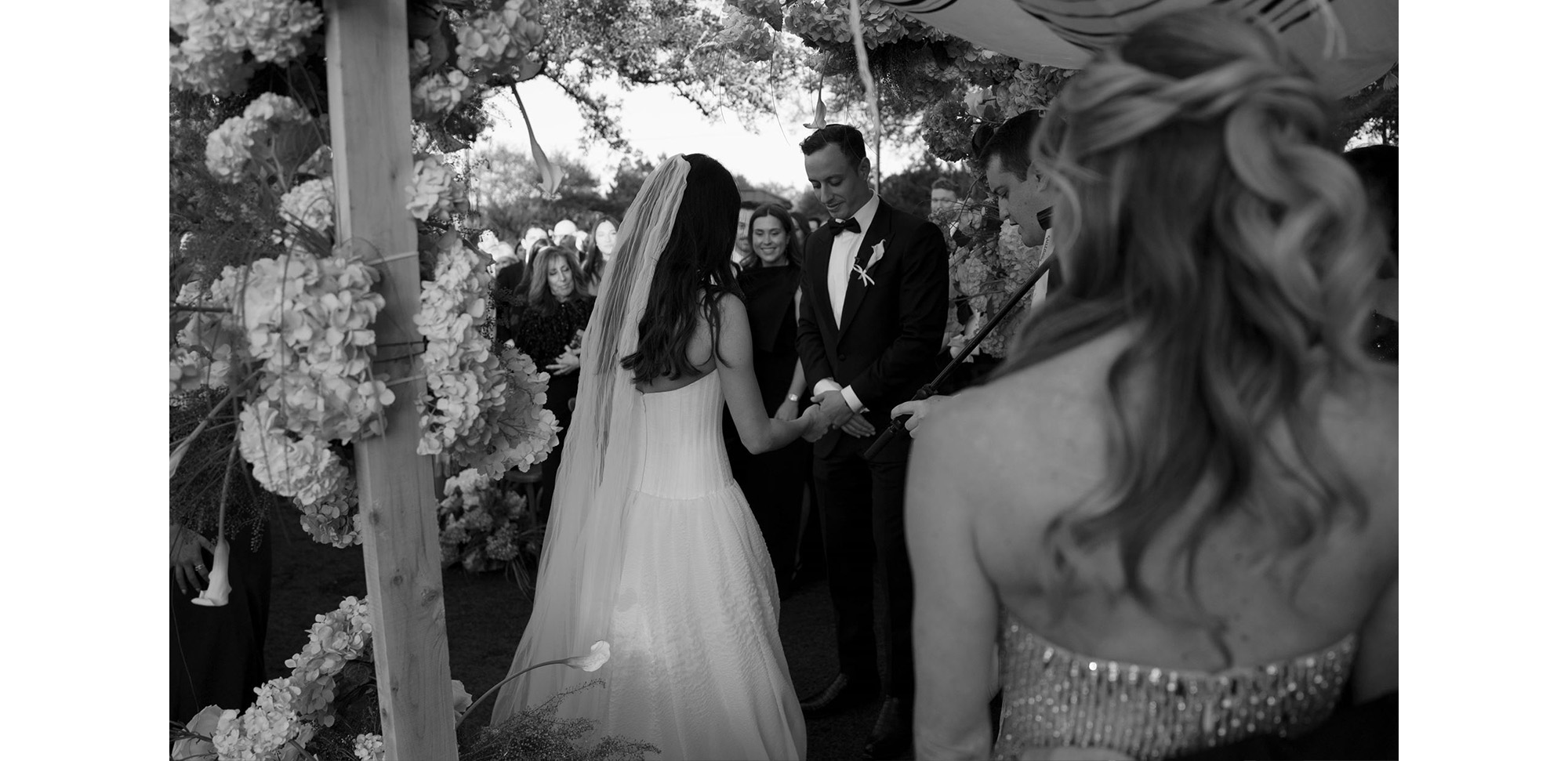 image of adam and jordan at their wedding ceremony.