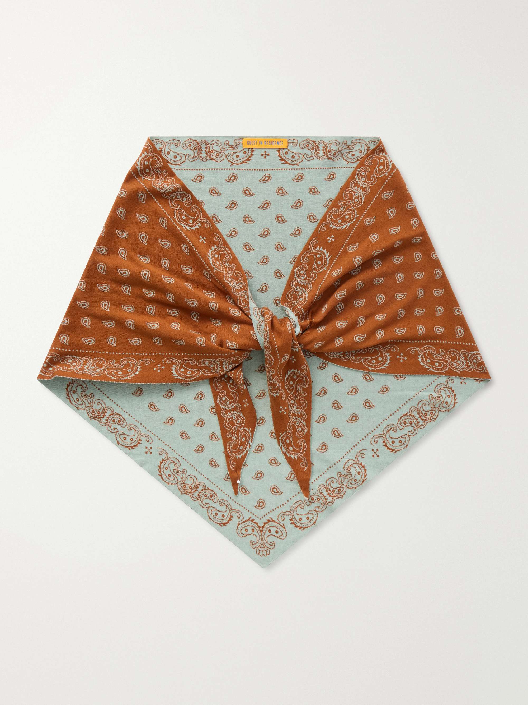 The Wild Rag Cotton and Silk-Blend Jacquard Scarf