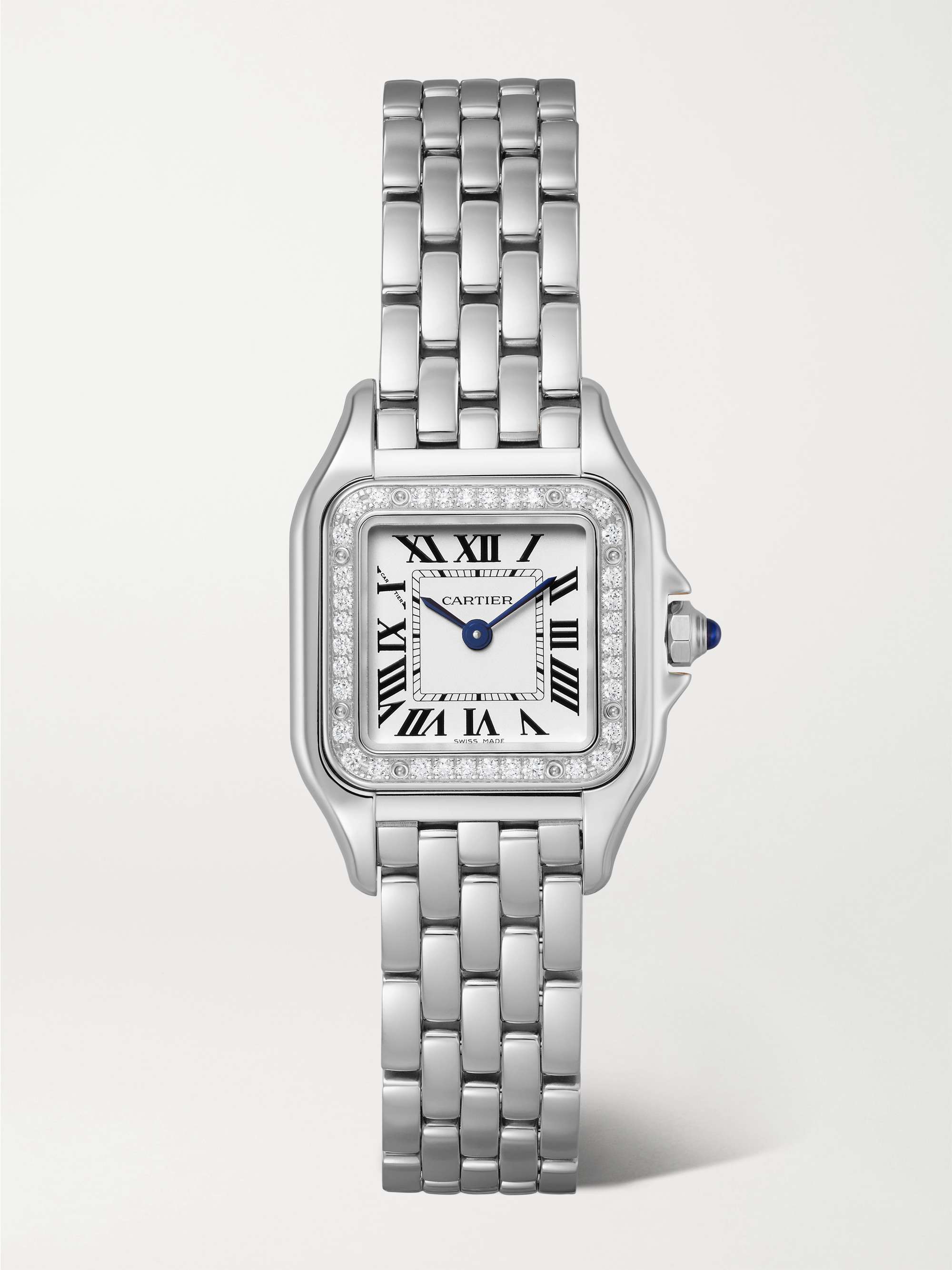 Panth&egrave;re De Cartier Small 23mm Stainless Steel Diamond Watch