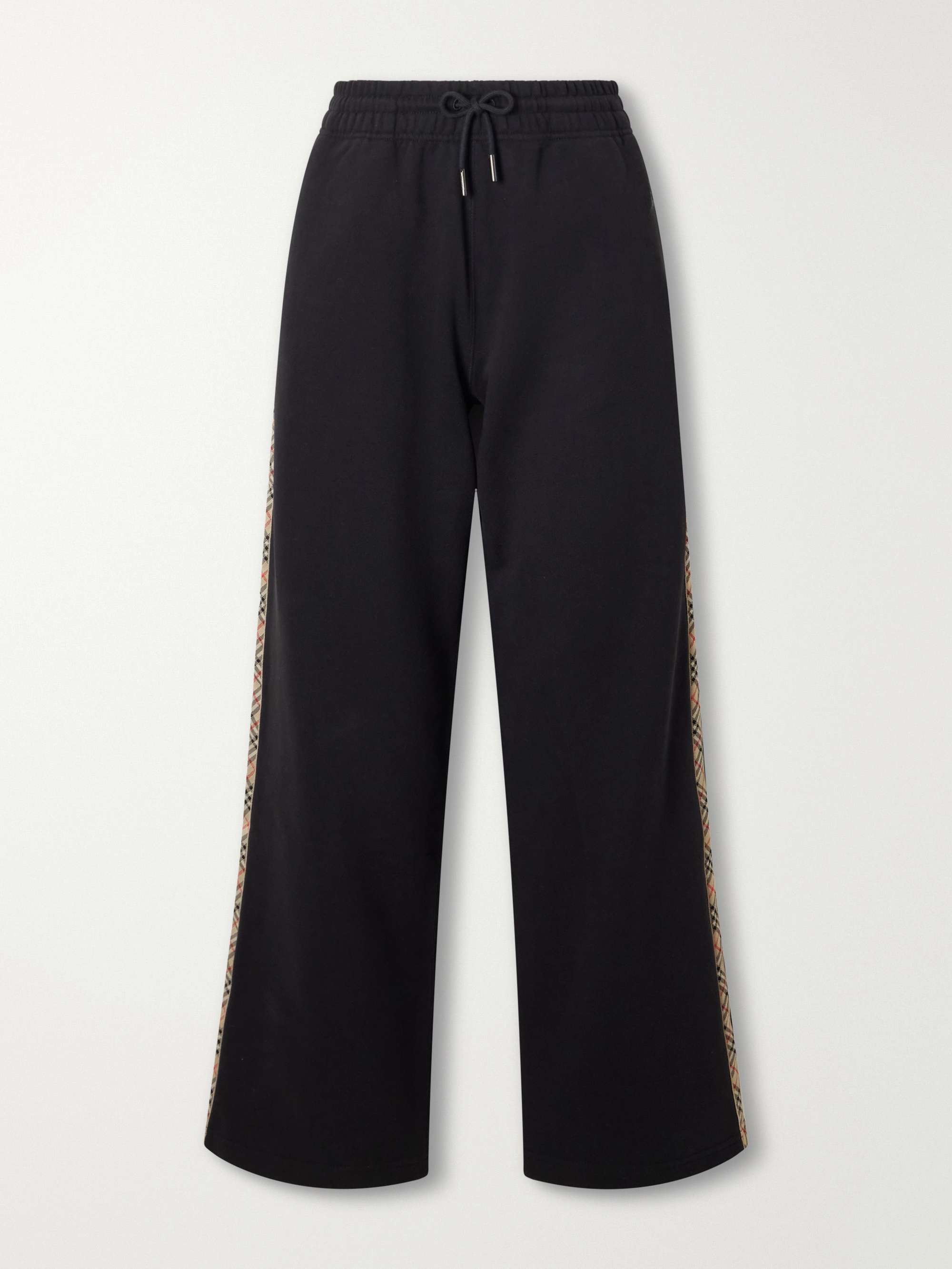 Jodie Checked Cotton-Jersey Straight-Leg Track Pants