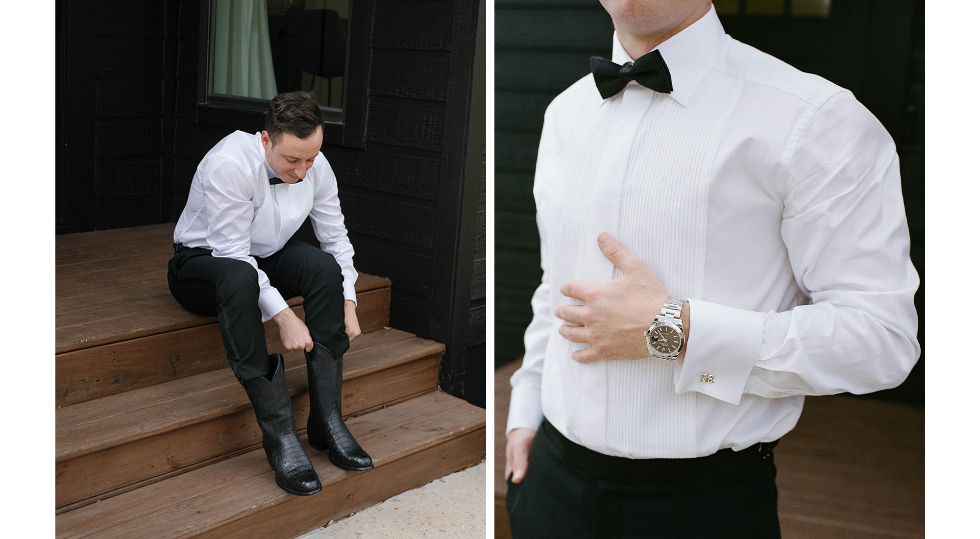 images of adam getting ready.