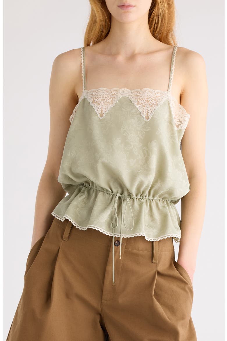 Rose Jacquard Organic Silk Camisole