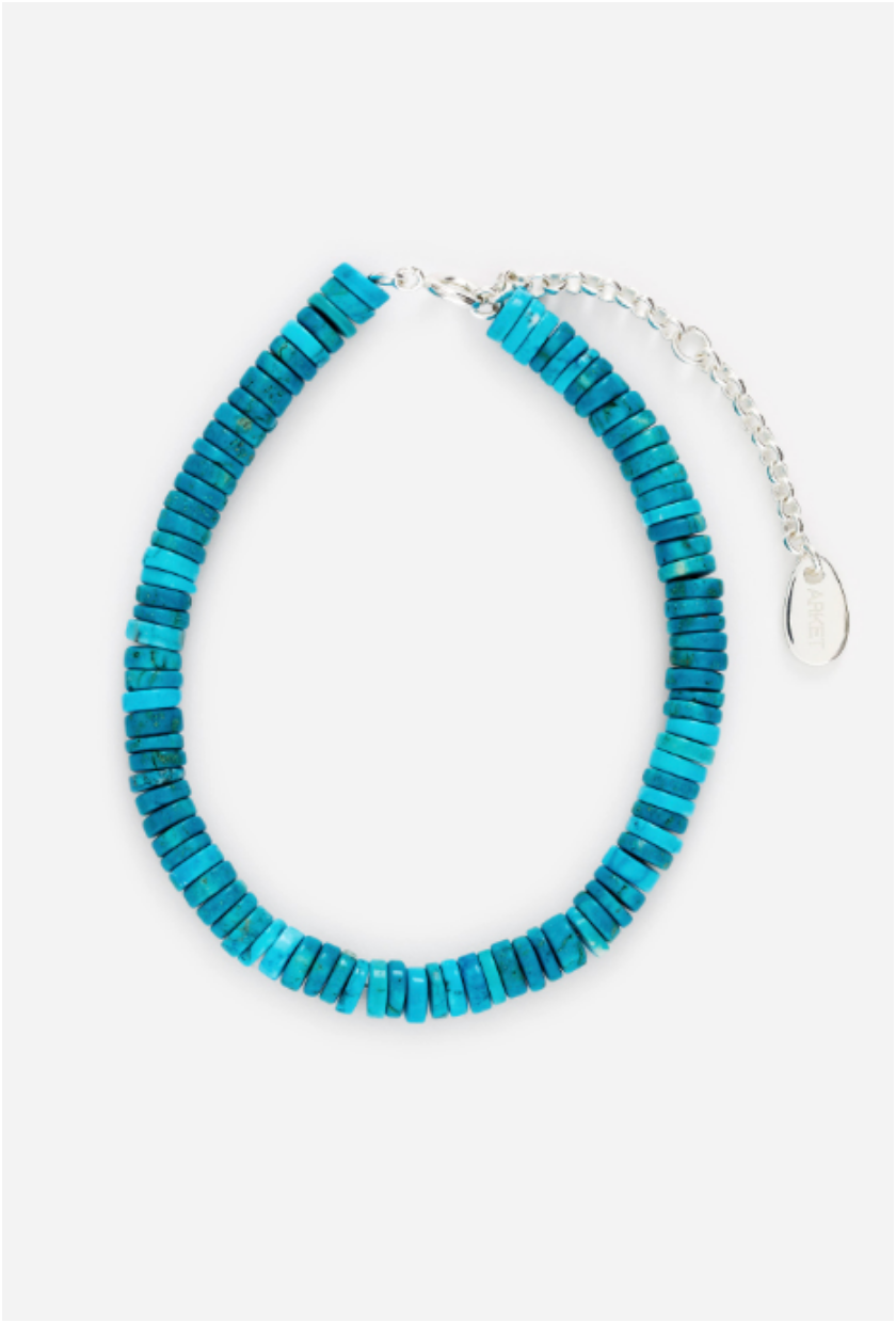ARKET, Turquoise Stone Anklet &ndash; Turquoise &ndash; Women &ndash; Arket Gb