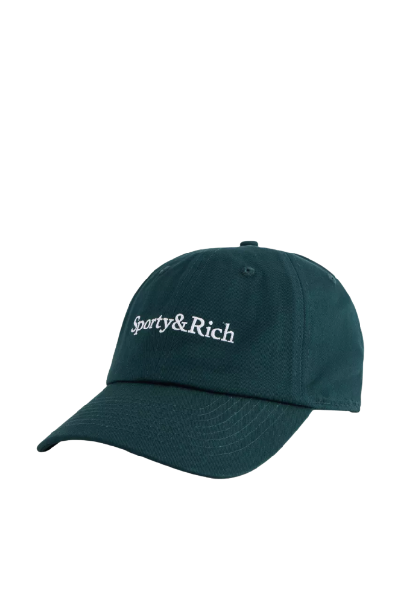 SPORTY & RICH, Logo-Embroidered Cotton Baseball Cap