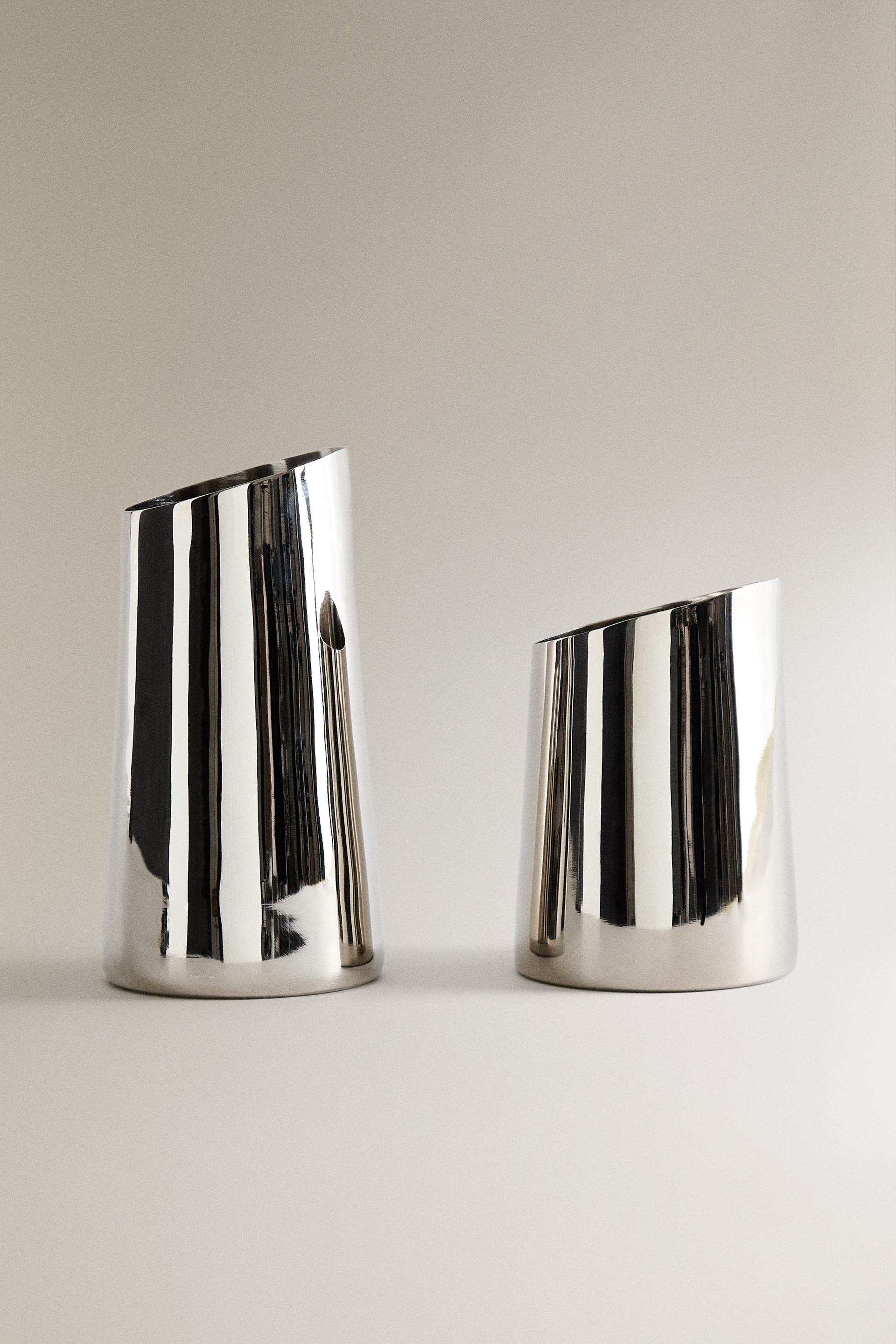 ZARA HOME, Steel Vase