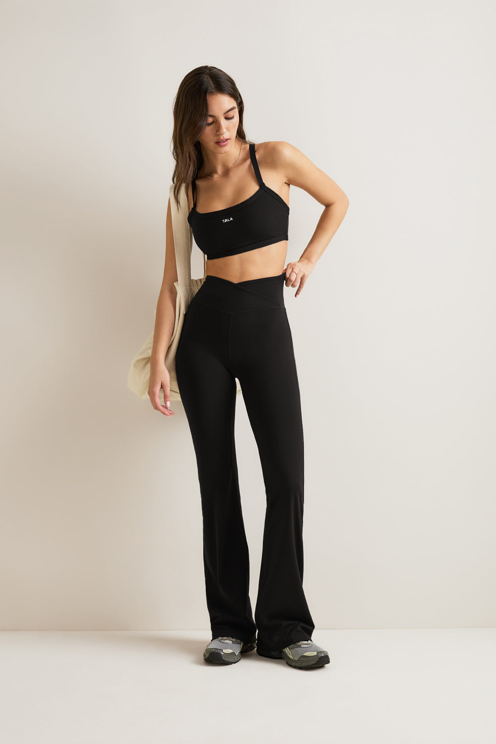 Dayflex Wrap Flared Yoga Pant - Shadow Black - 28
