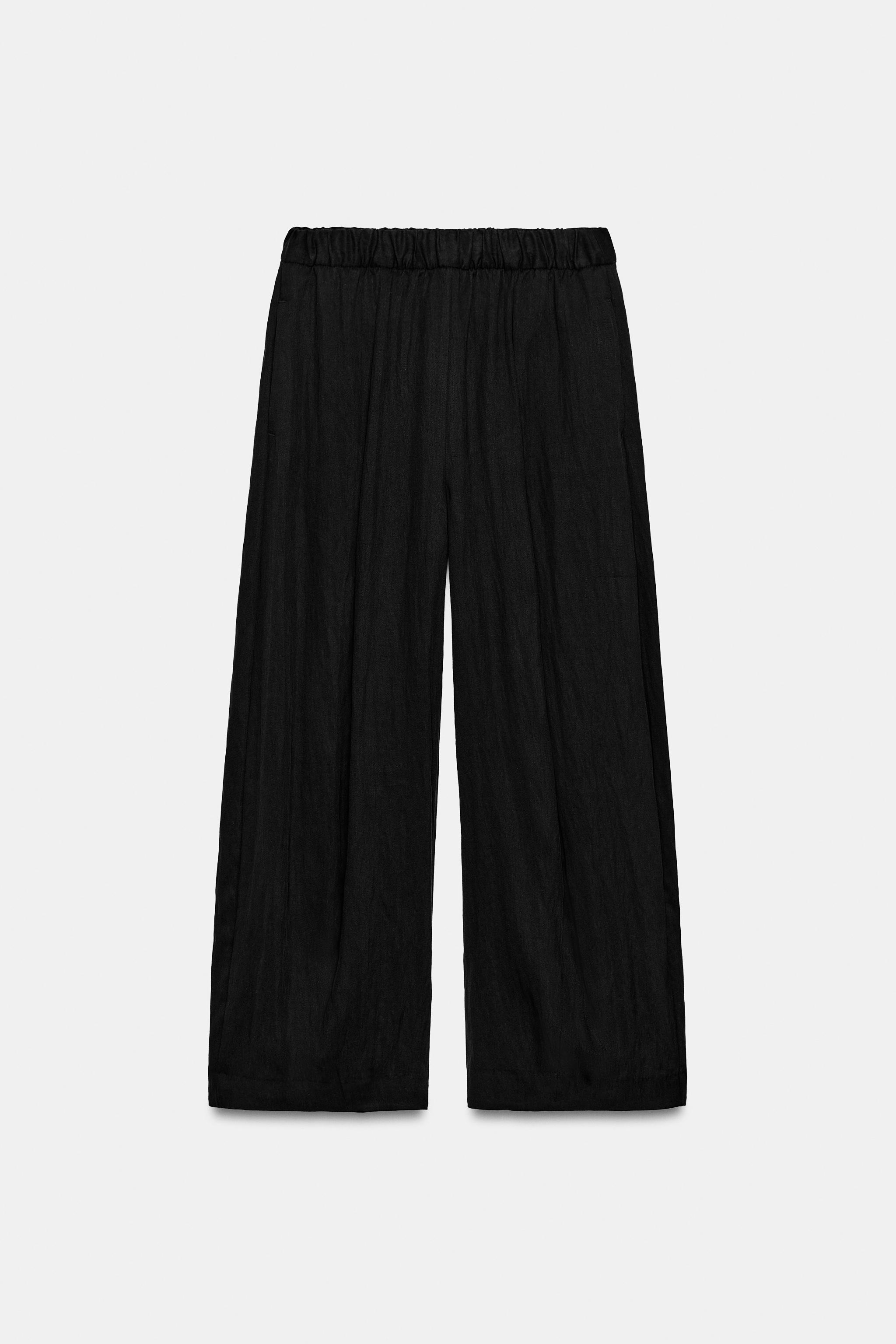 Zw Collection Barrel Trousers - Black - Xs