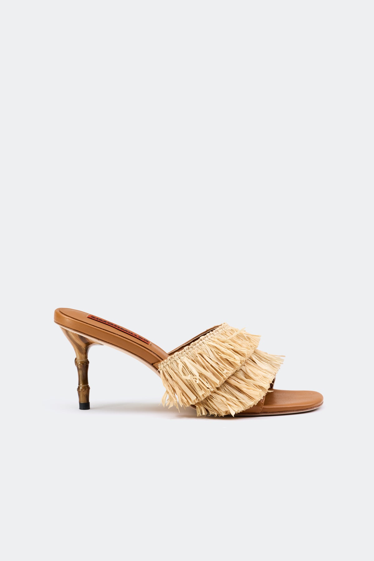 Fringe Playa Bamboo Heel in Natural | Simonmiller