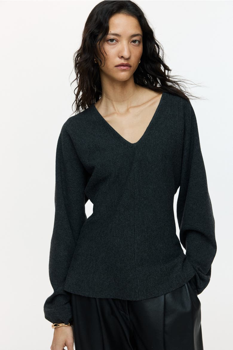 H&M Knitted V-Neck Top