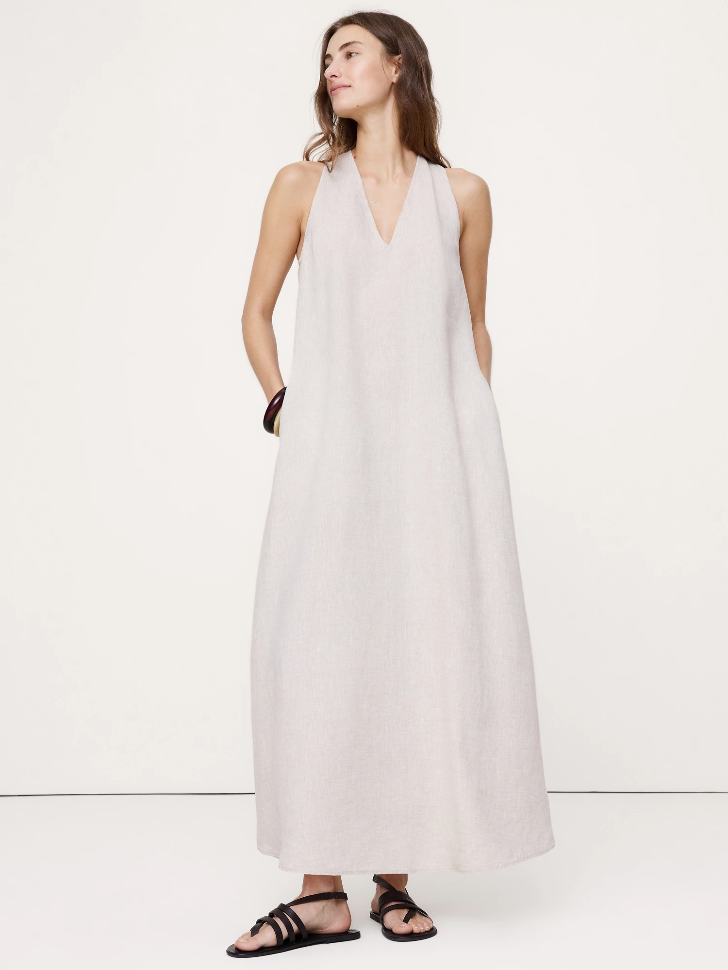 Banana Republic, Linen Halter Maxi Dress