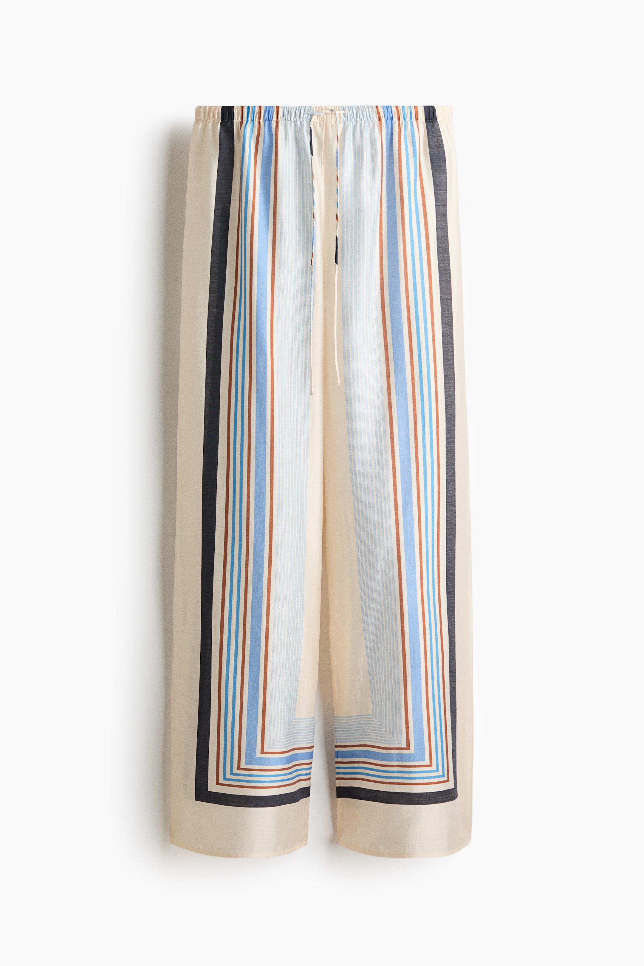 Wide-Leg Drawstring Pants