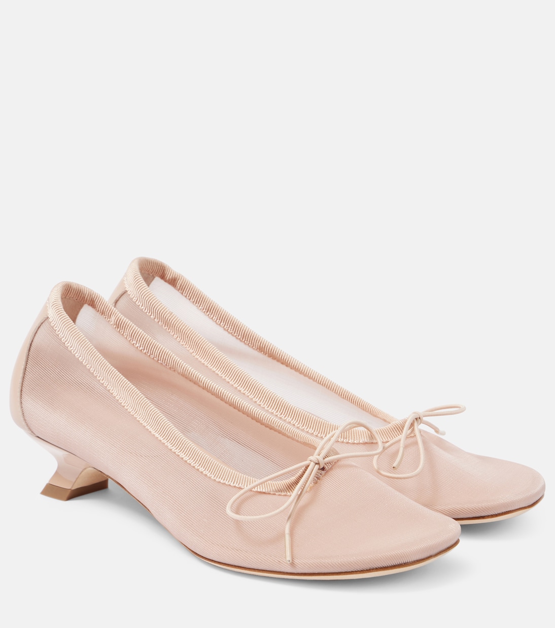 Mesh Ballet Pumps in Beige - Simone Rocha