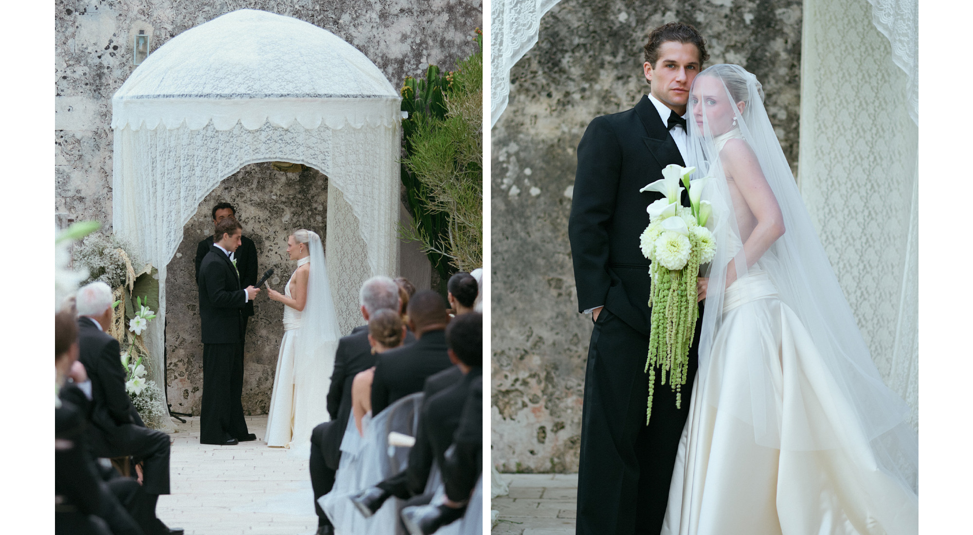 Max and Karoline during the ceremony.